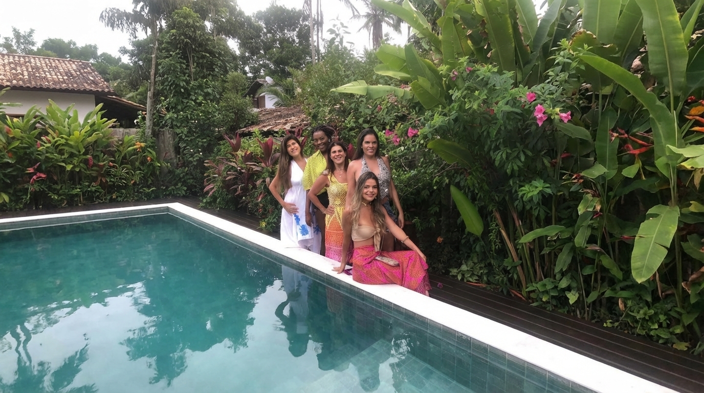 Pousada em Caraíva com piscina